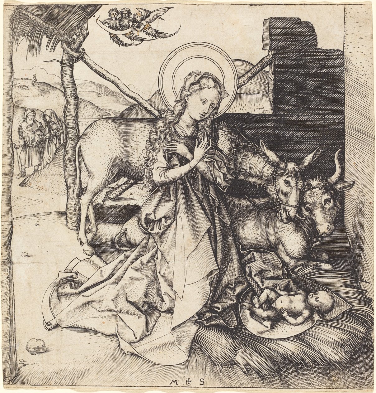 De Geboorte door Martin Schongauer