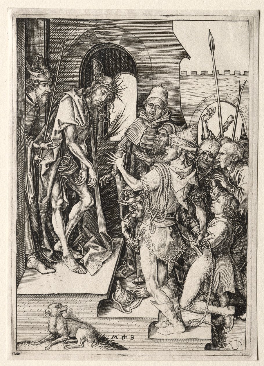 De passie: Ecce Homo door Martin Schongauer