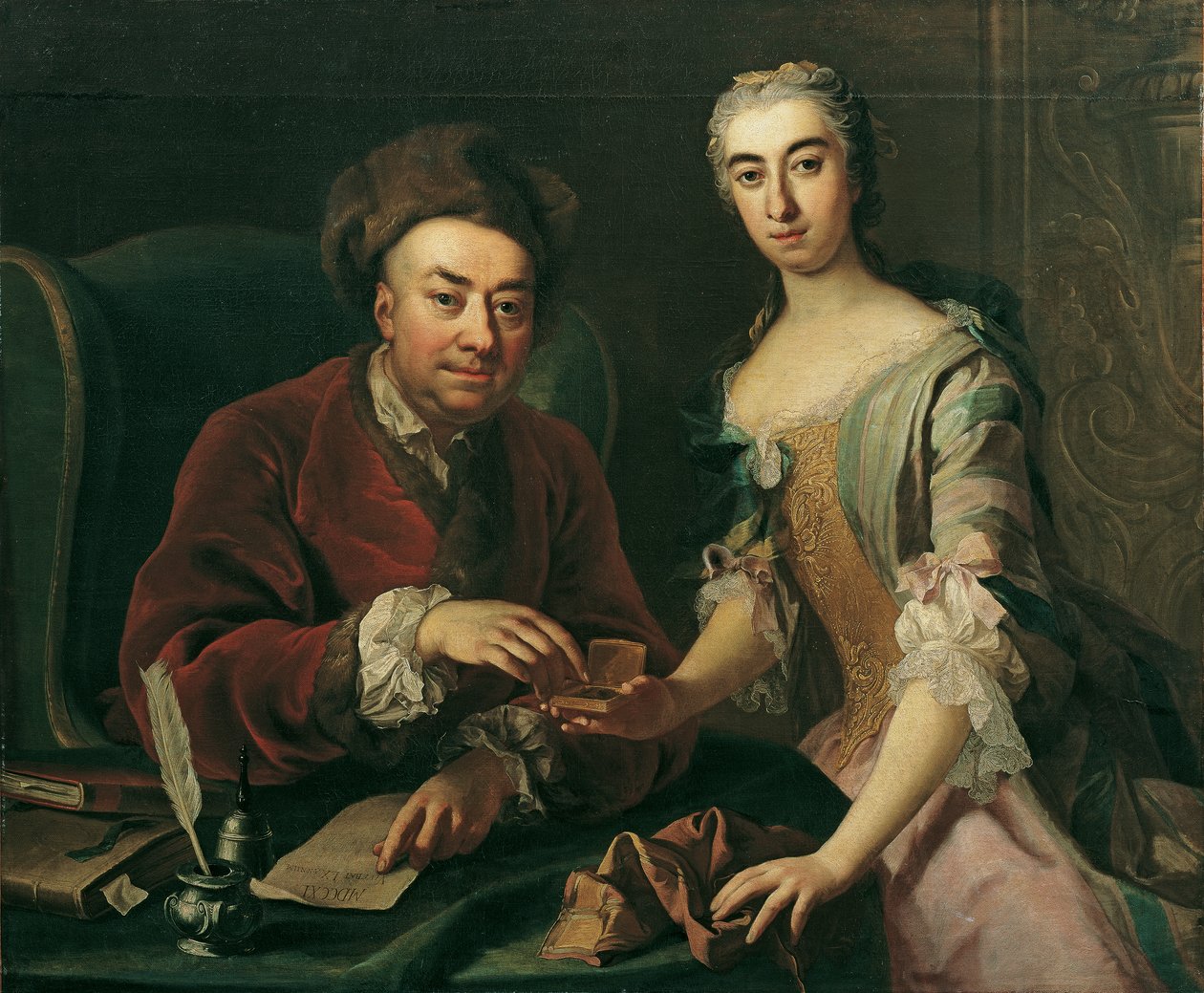 Dubbelportret door Martin van Meytens d. J.