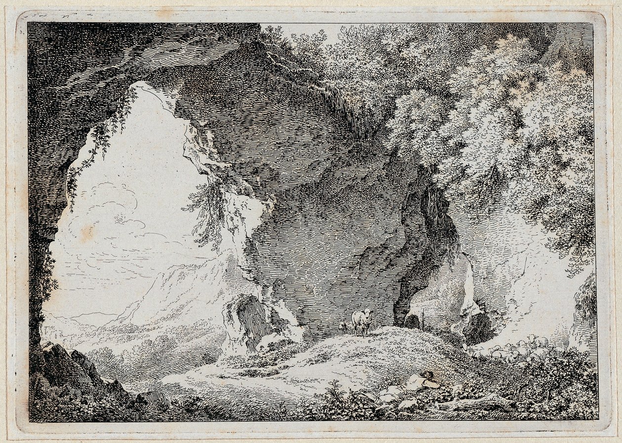 Landschap door Martin von Molitor