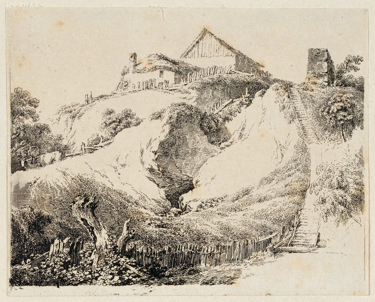 Landschap door Martin von Molitor