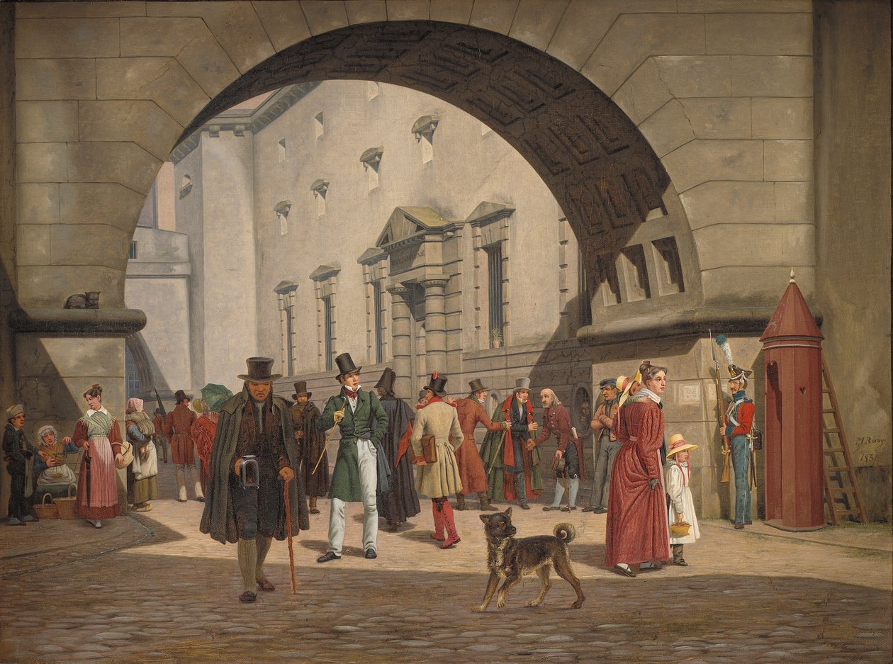 De Gevangenis van Kopenhagen, 1831 door Martinus Rorbye