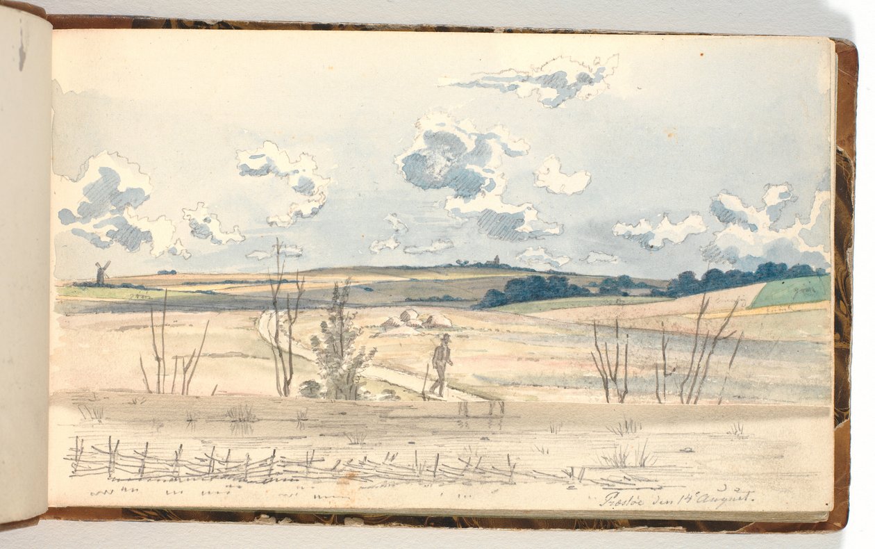 Een landschap door Martinus Rørbye