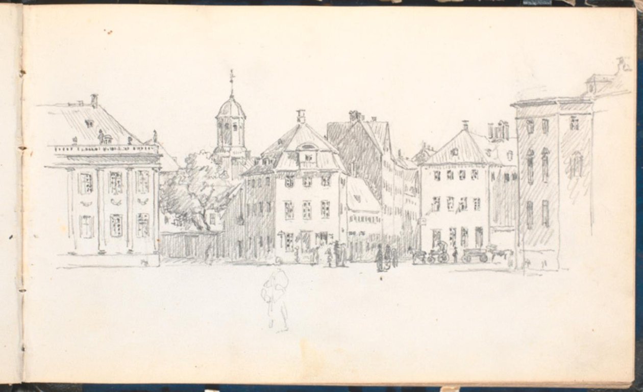 Partij van Kgs. Nytorv door Martinus Rørbye