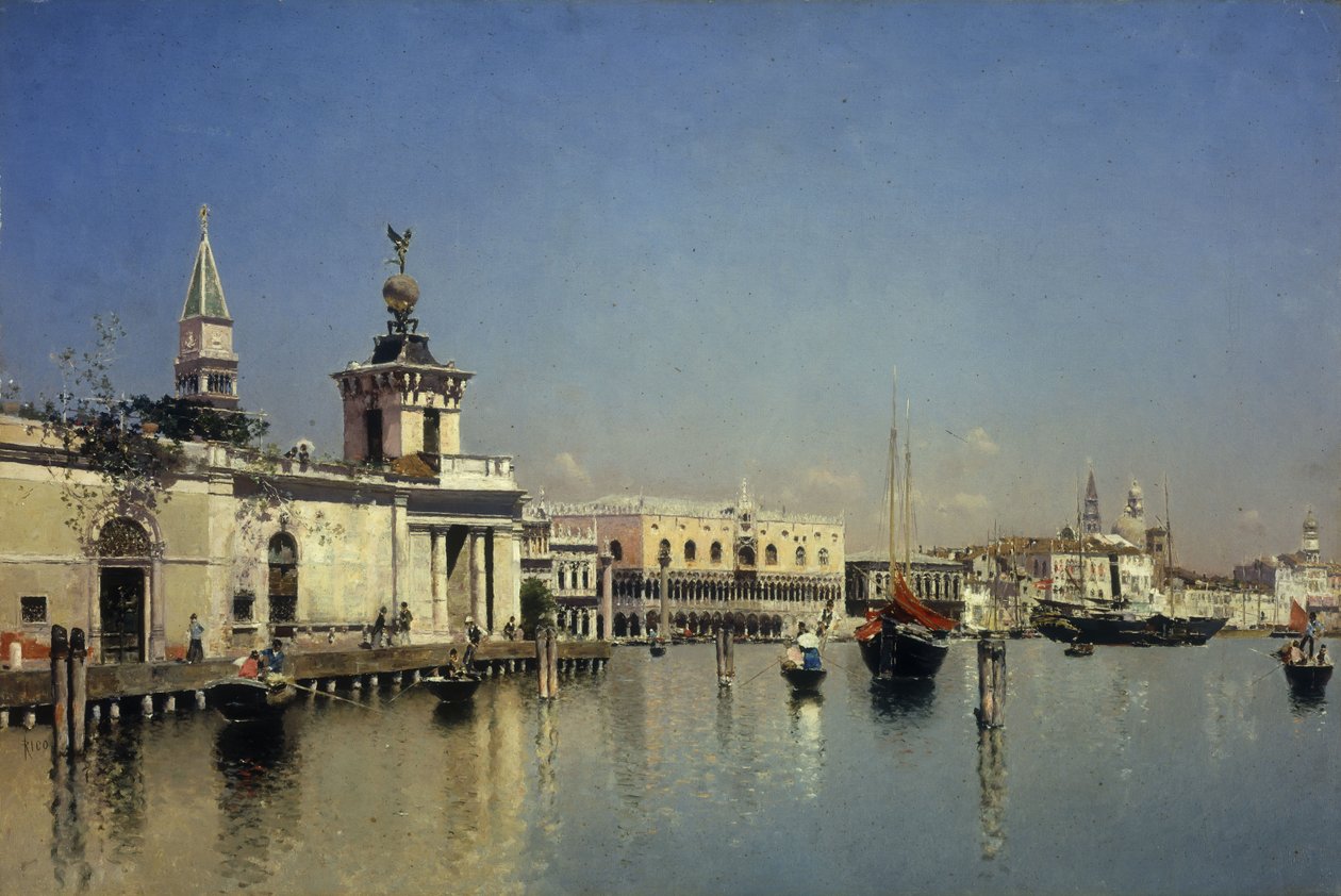 Een uitzicht op Venetië door Martín Rico y Ortega
