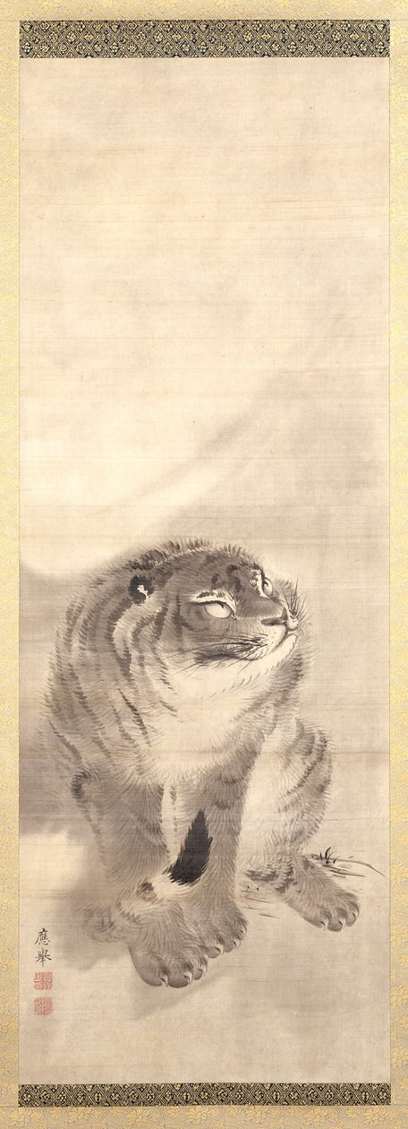 Tijger door Maruyama Okyo