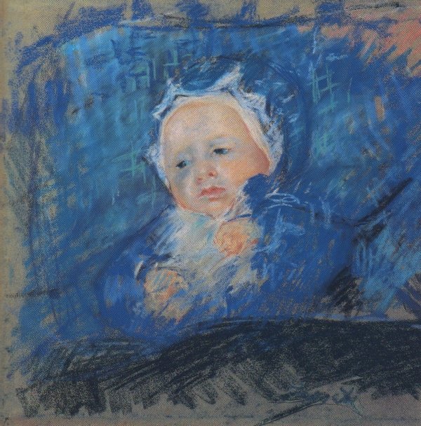Het blauwe kind door Mary Cassatt