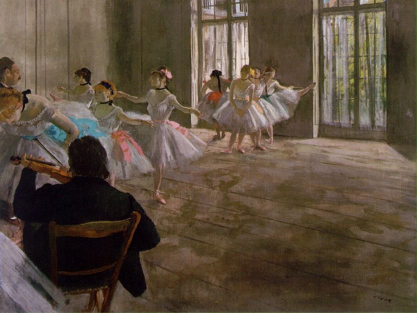 Dansschool door Mary Cassatt