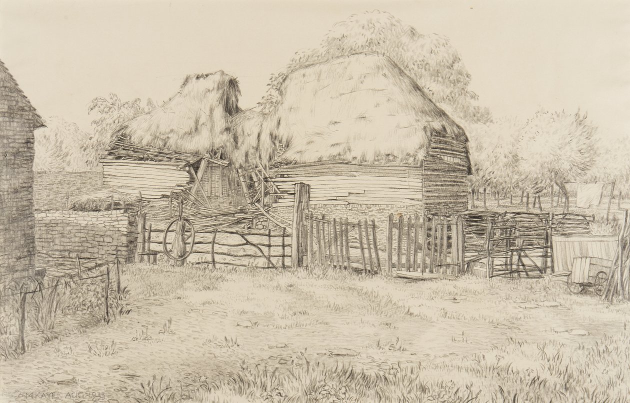 Een boerderij, 1933 door Mary Kaye
