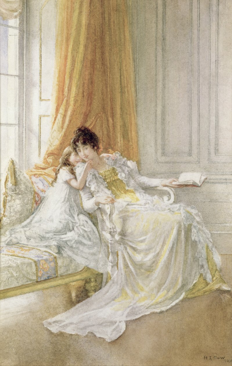 Moeder en kind, 1864 door Mary L. Gow