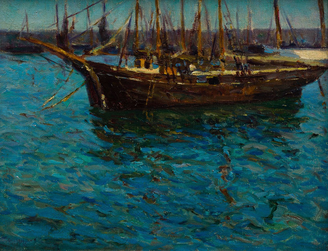 Vissersboten in St Ives door Mary McCrossan