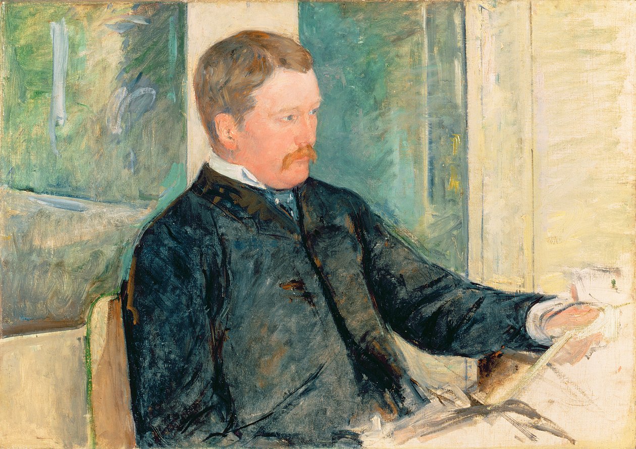 Portret van Alexander J. Cassatt, c.1880 door Mary Cassatt