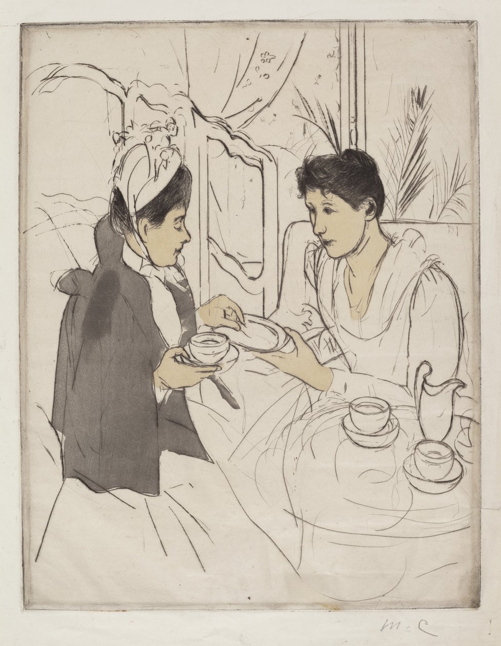 Middag Thee Party door Mary Cassatt