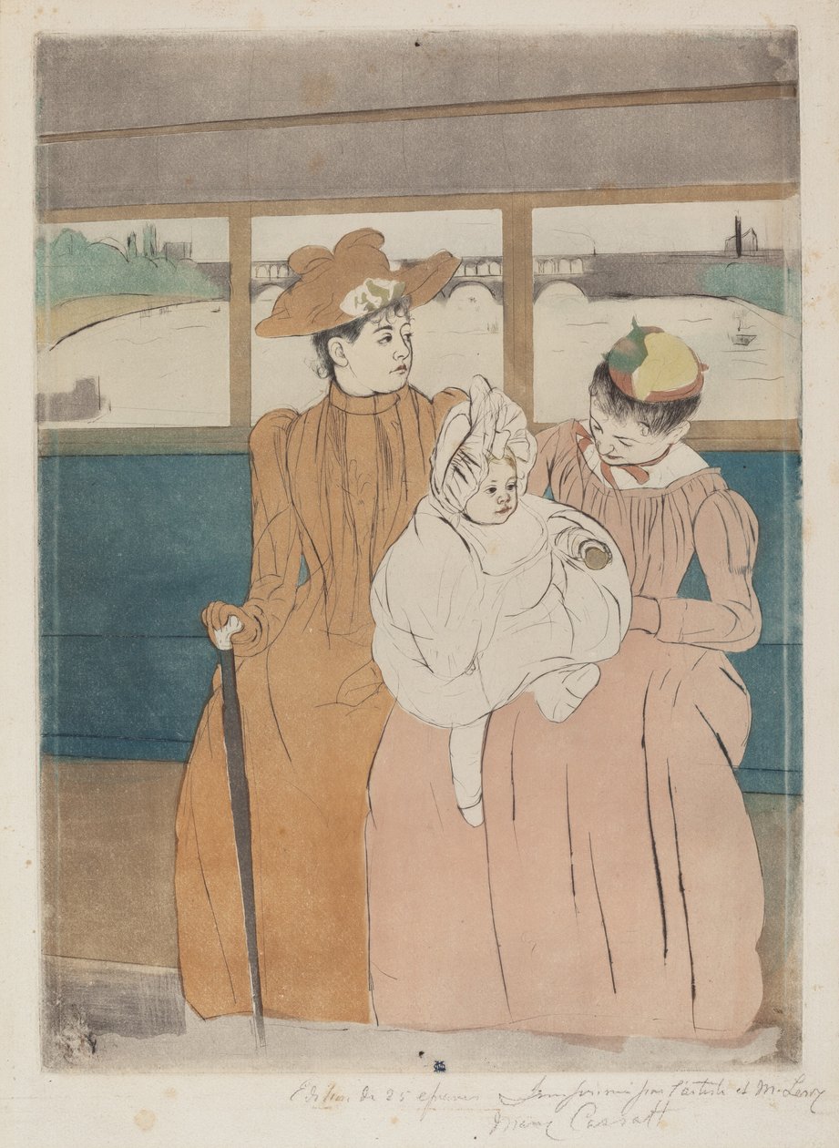 In de Omnibus door Mary Cassatt