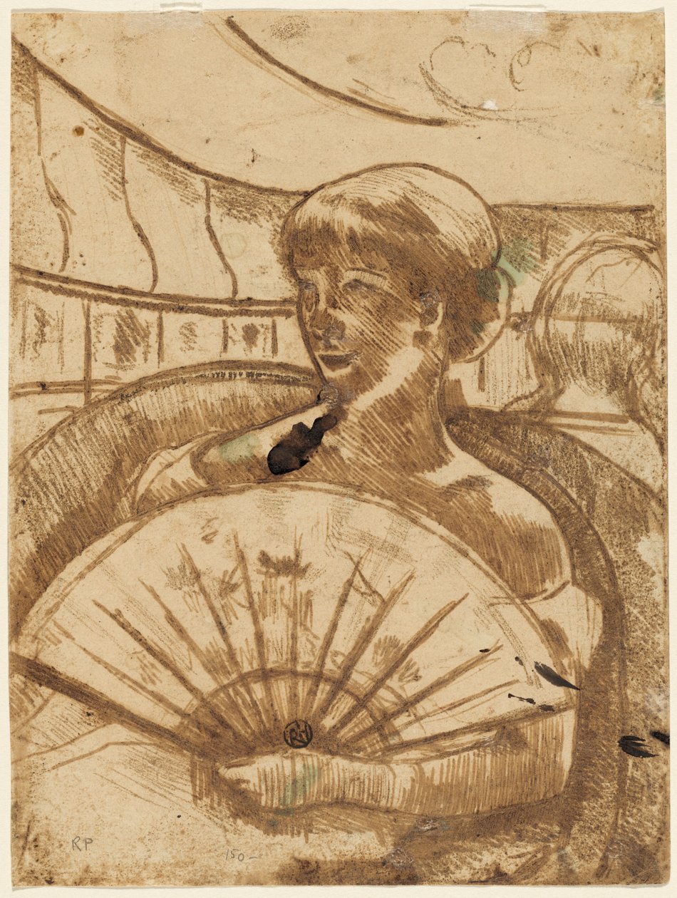 In de Opera Box [verso], 1880 door Mary Cassatt