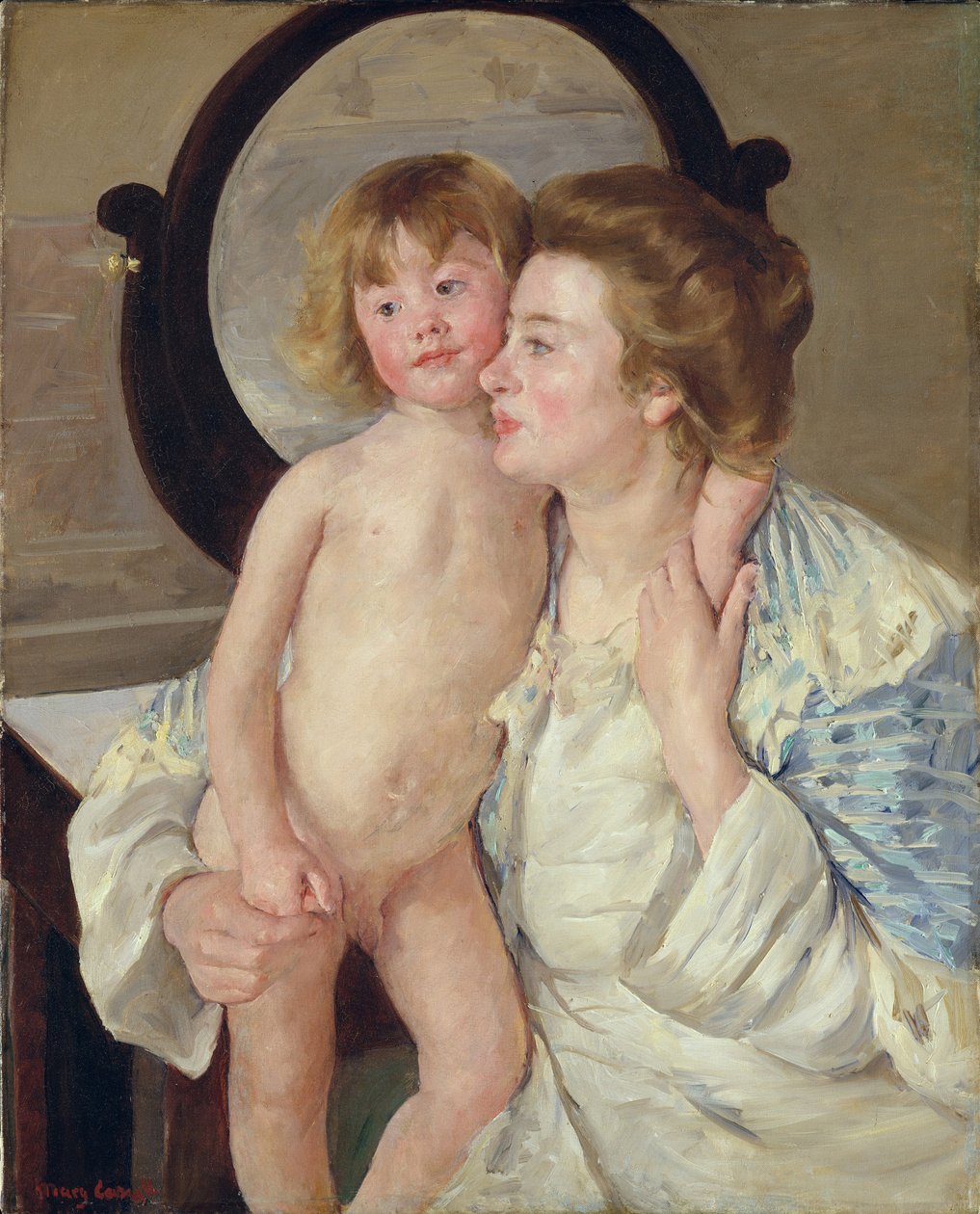 Moeder en Jongen, ca. 1899 door Mary Cassatt