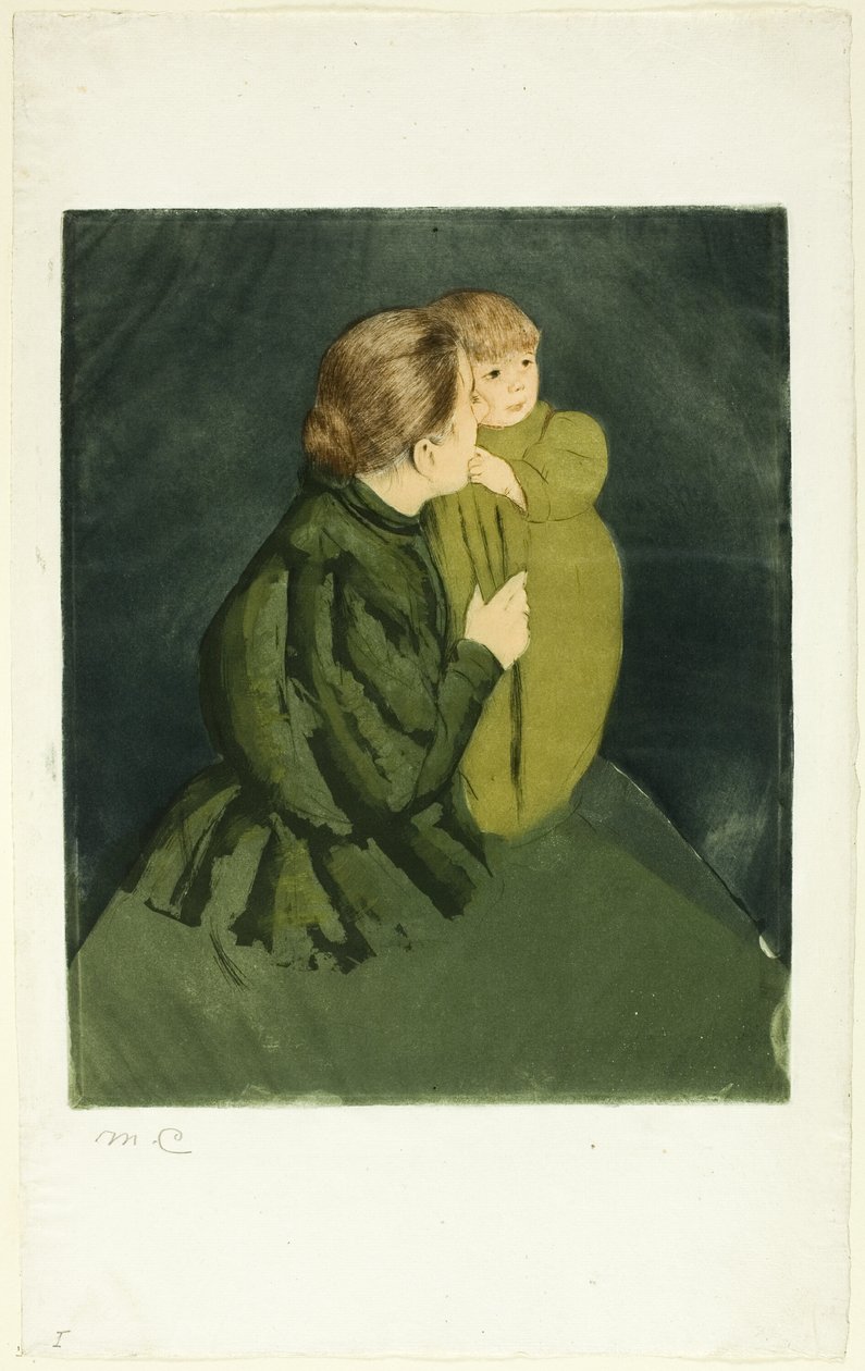 Boerenmoeder en Kind door Mary Cassatt