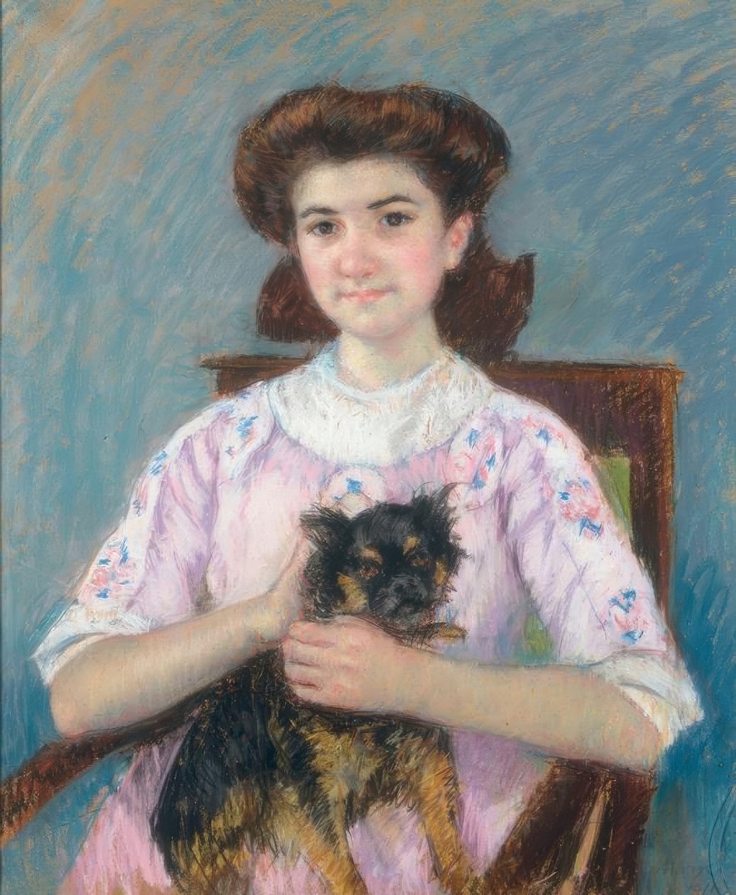 Portret van Marie-Louise Durand-Ruel door Mary Cassatt