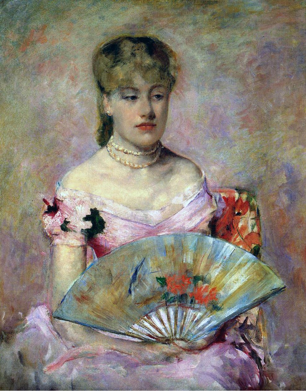 Portret van Anne Charlotte Gaillard, ca. 1880 door Mary Cassatt