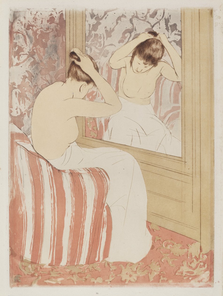 Het Kapsel door Mary Cassatt