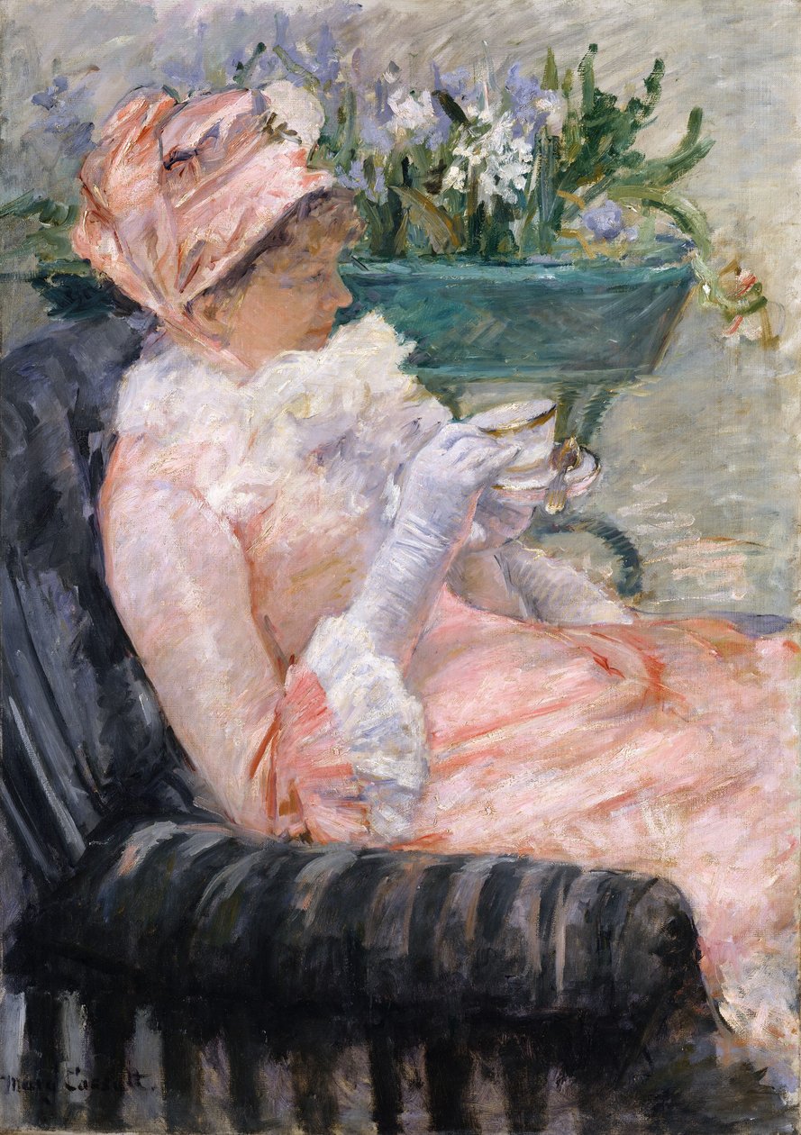 Het kopje thee, ca. 1880-1 door Mary Cassatt