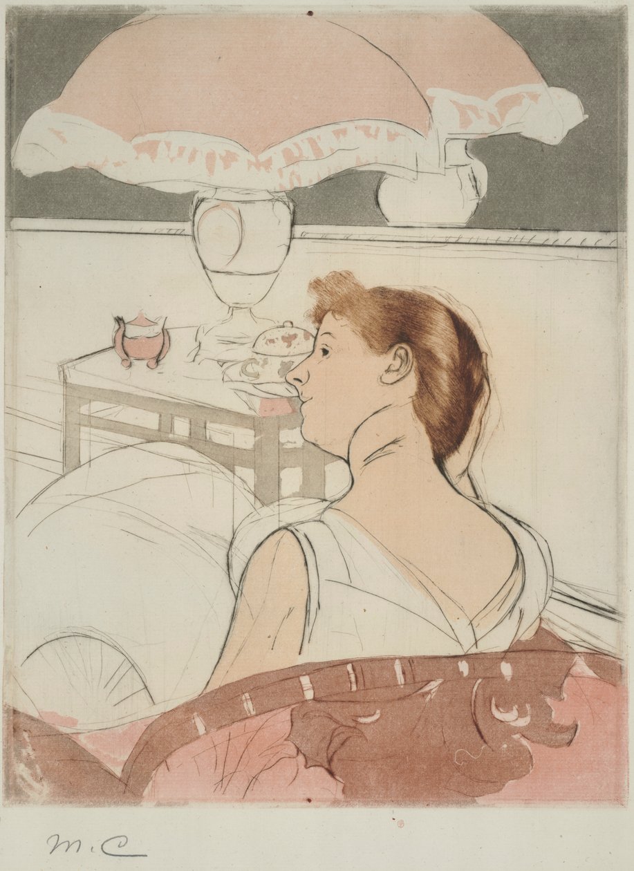 De Lamp door Mary Cassatt