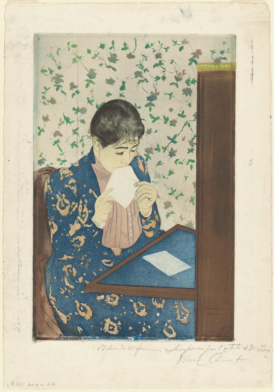 De Brief door Mary Cassatt