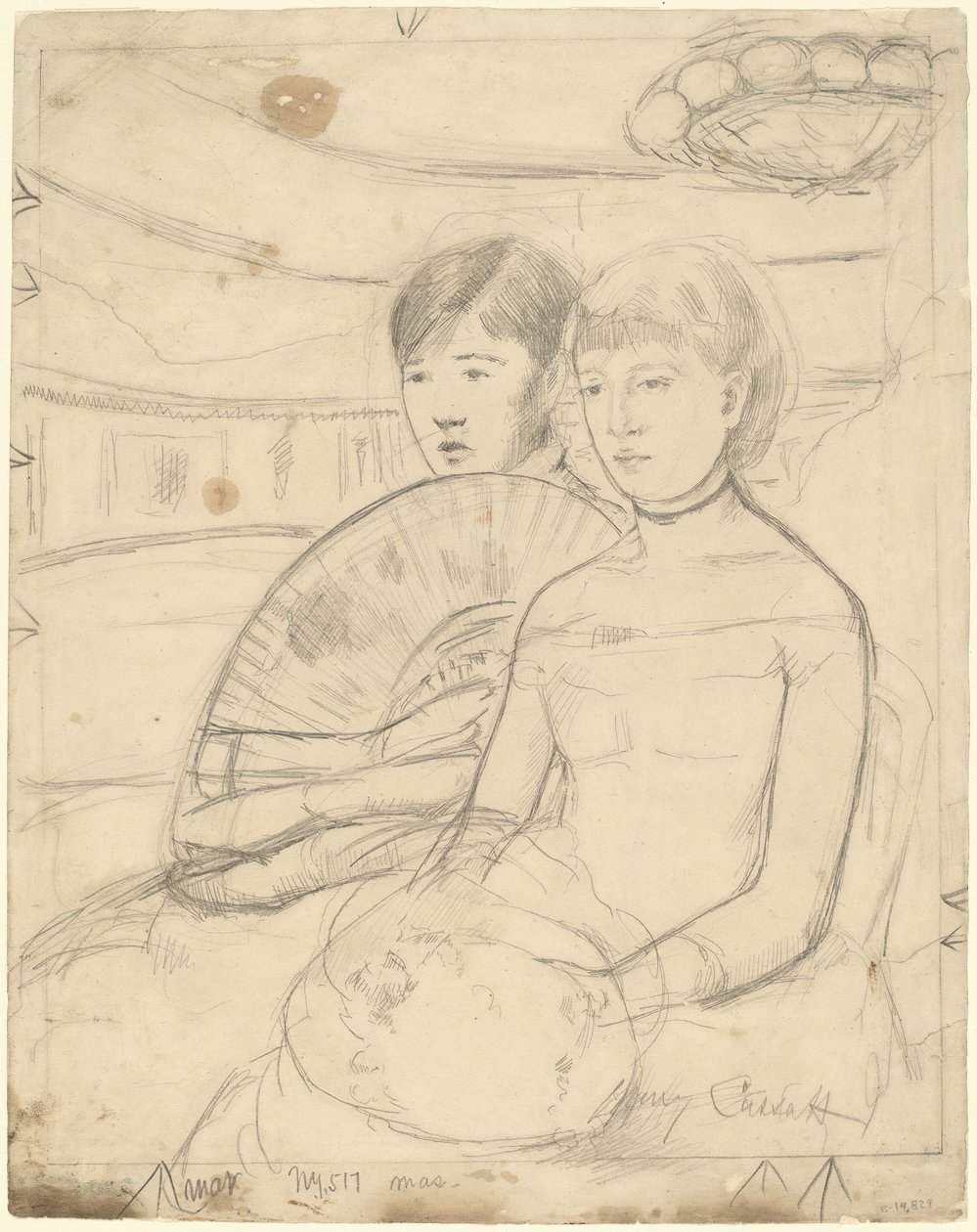 De Loge [recto] door Mary Cassatt