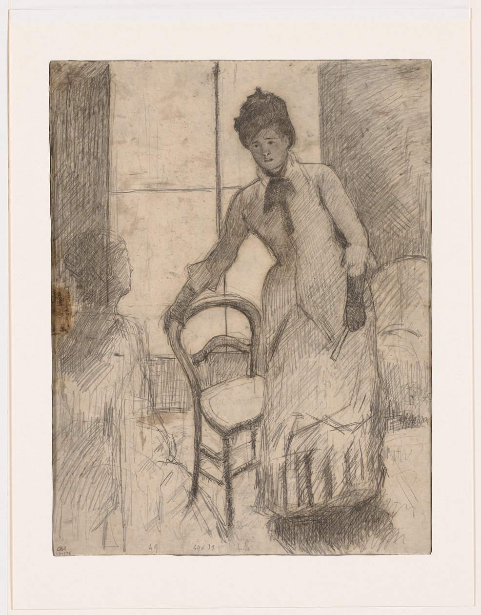 De bezoeker door Mary Cassatt