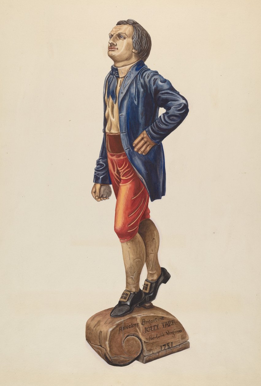Boegbeeld: "Jolly Tar" door Mary E. Humes