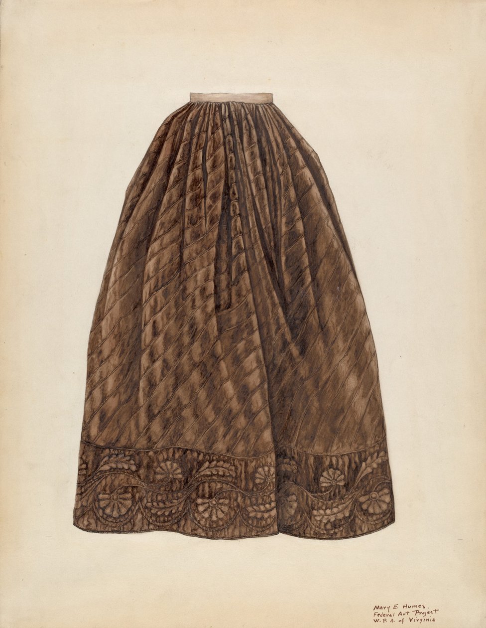 Onderrok, ca. 1938 door Mary E Humes