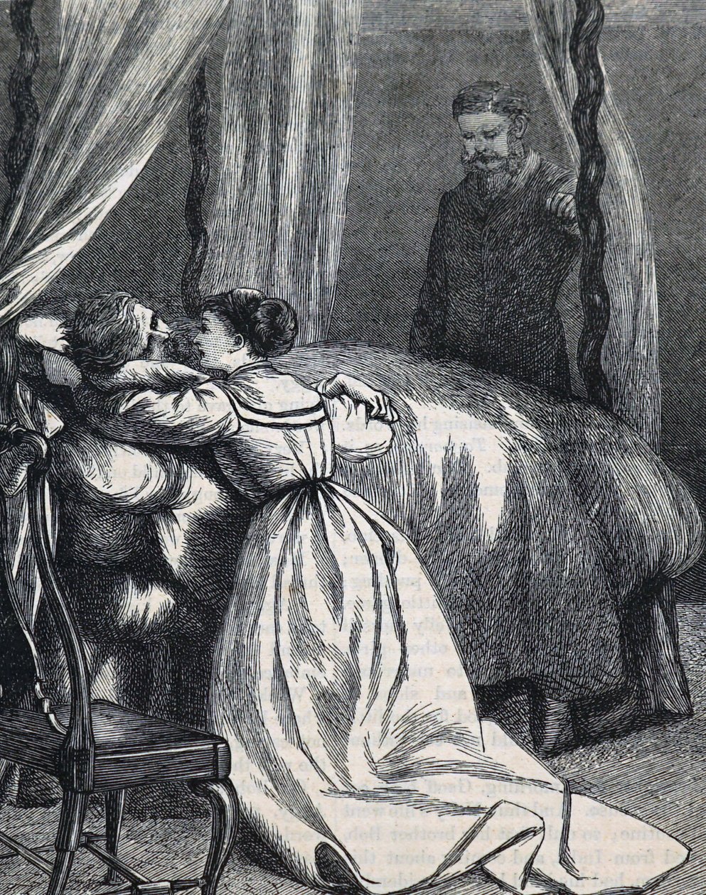 Een dochter aan het sterfbed van haar vader door Mary Ellen Edwards