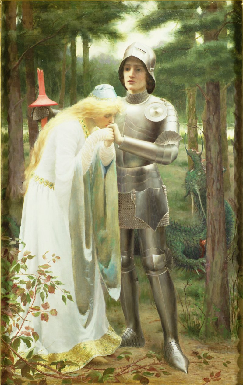 Britomart en Amoret door Mary F. Raphael