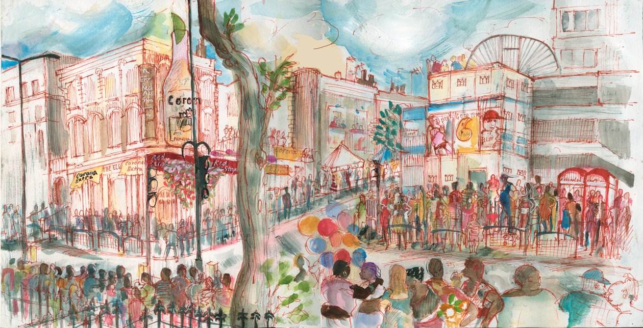 Carnaval, Ladbroke Grove door Mary Kuper