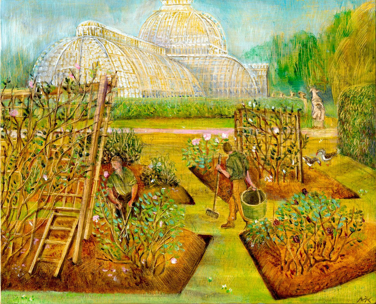 Tuinmannen, Kew, 2002 door Mary Kuper