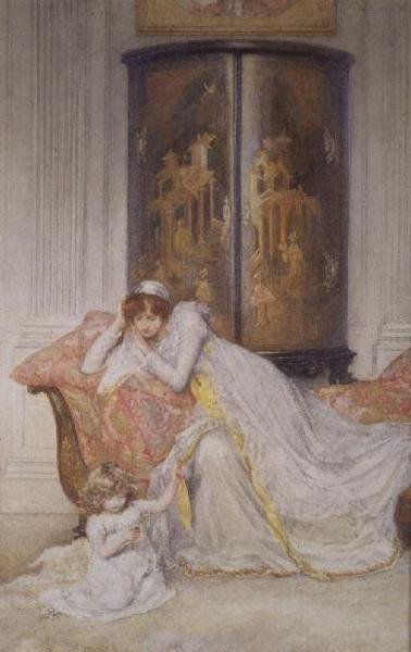 Moeder en Kind, ca. 1890 door Mary L. Gow