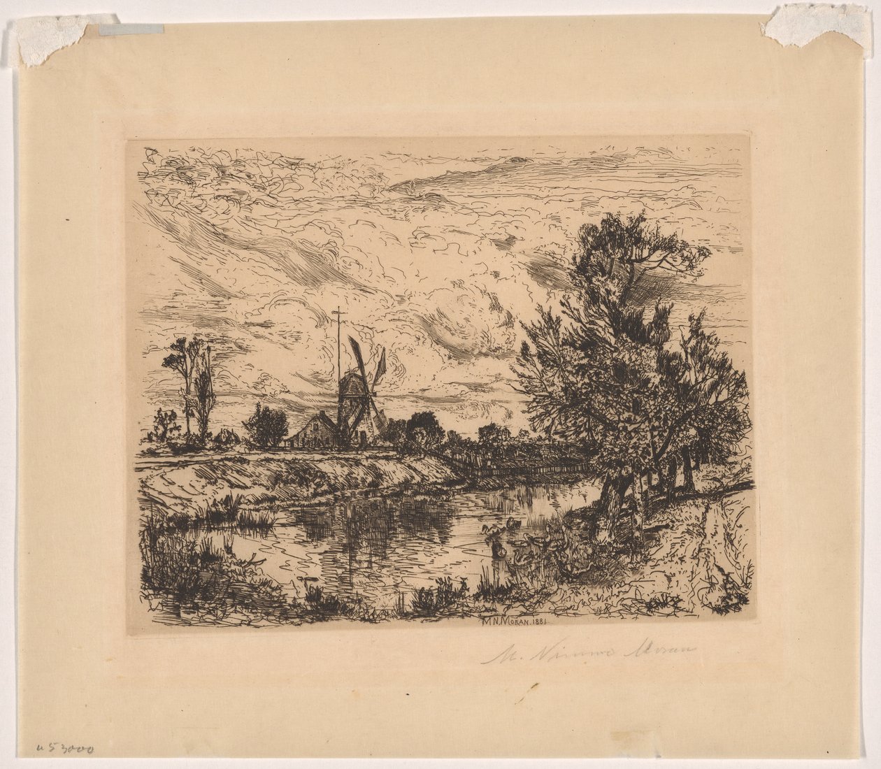De ganzenvijver, East Hampton door Mary Nimmo Moran