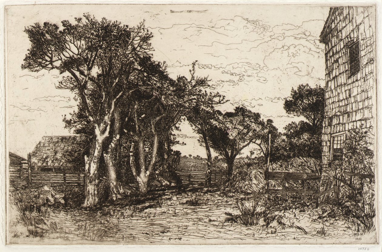 De oude boerderij door Mary Nimmo Moran