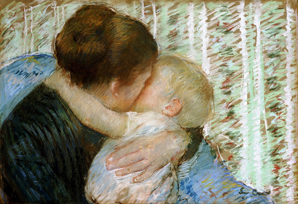 Een Goedenacht Knuffel door Mary Cassatt