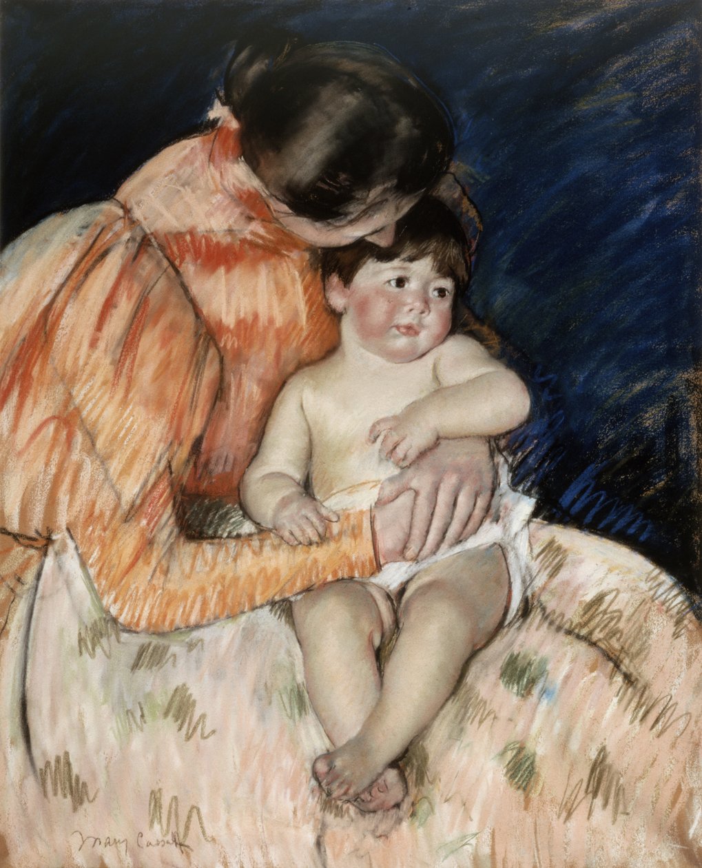 Moeder en kind door Mary Stevenson Cassatt