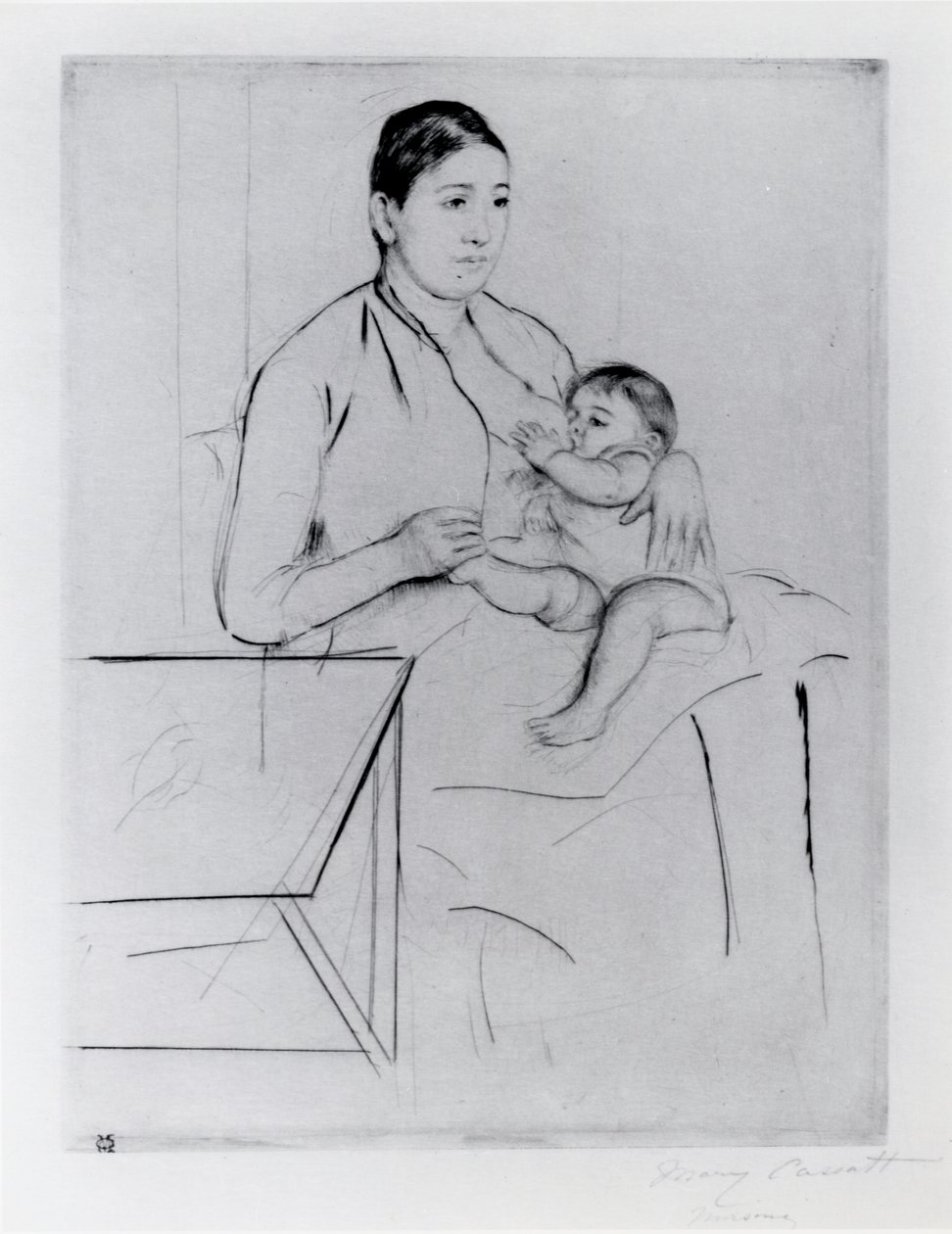 Verpleging door Mary Stevenson Cassatt