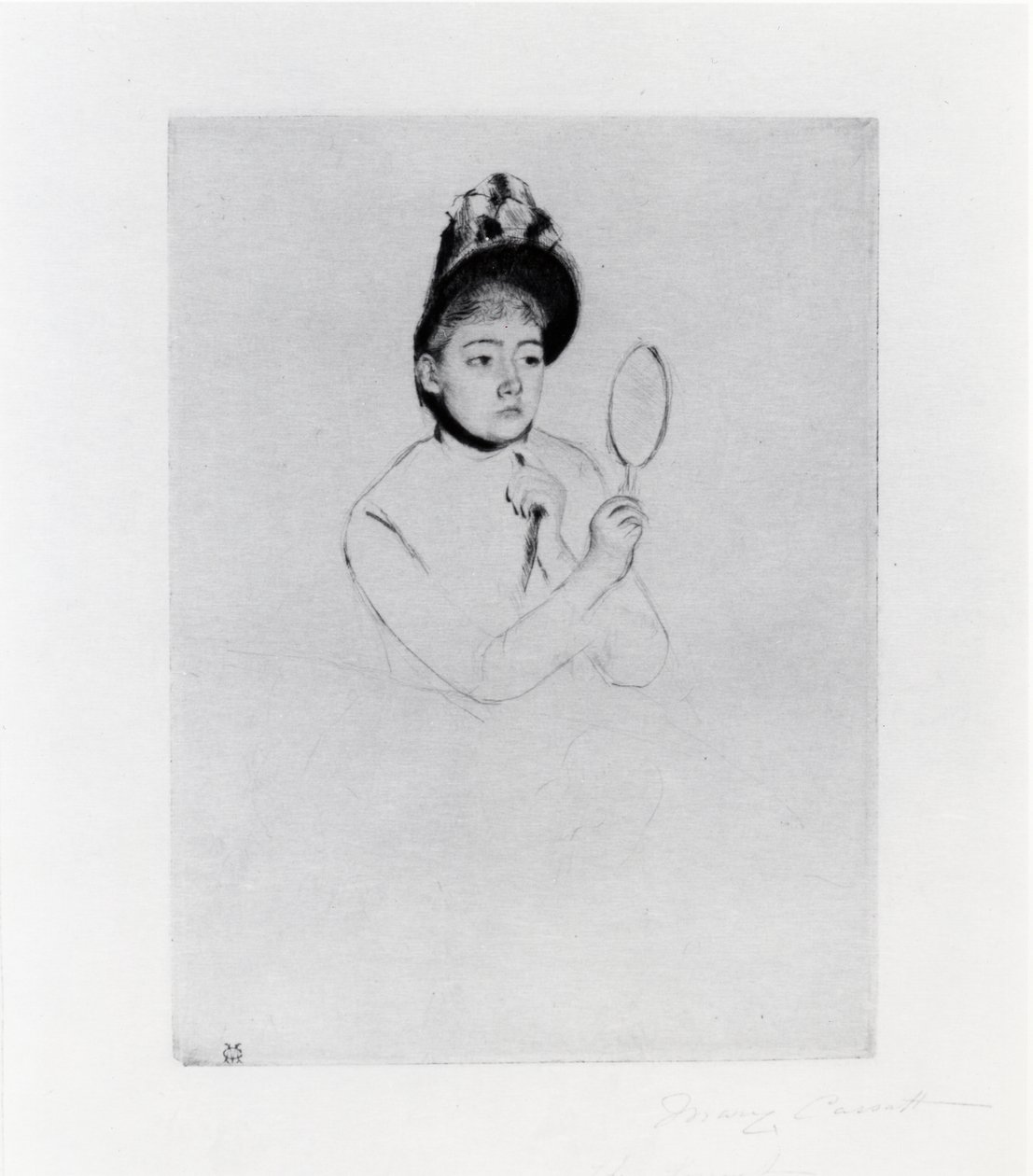 De hoed door Mary Stevenson Cassatt