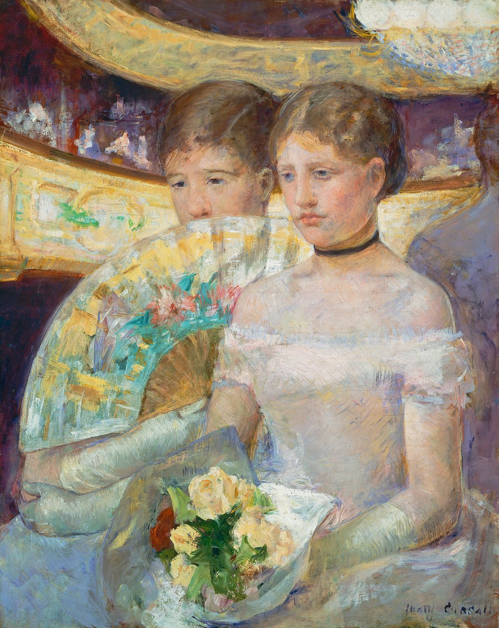 De loge door Mary Stevenson Cassatt