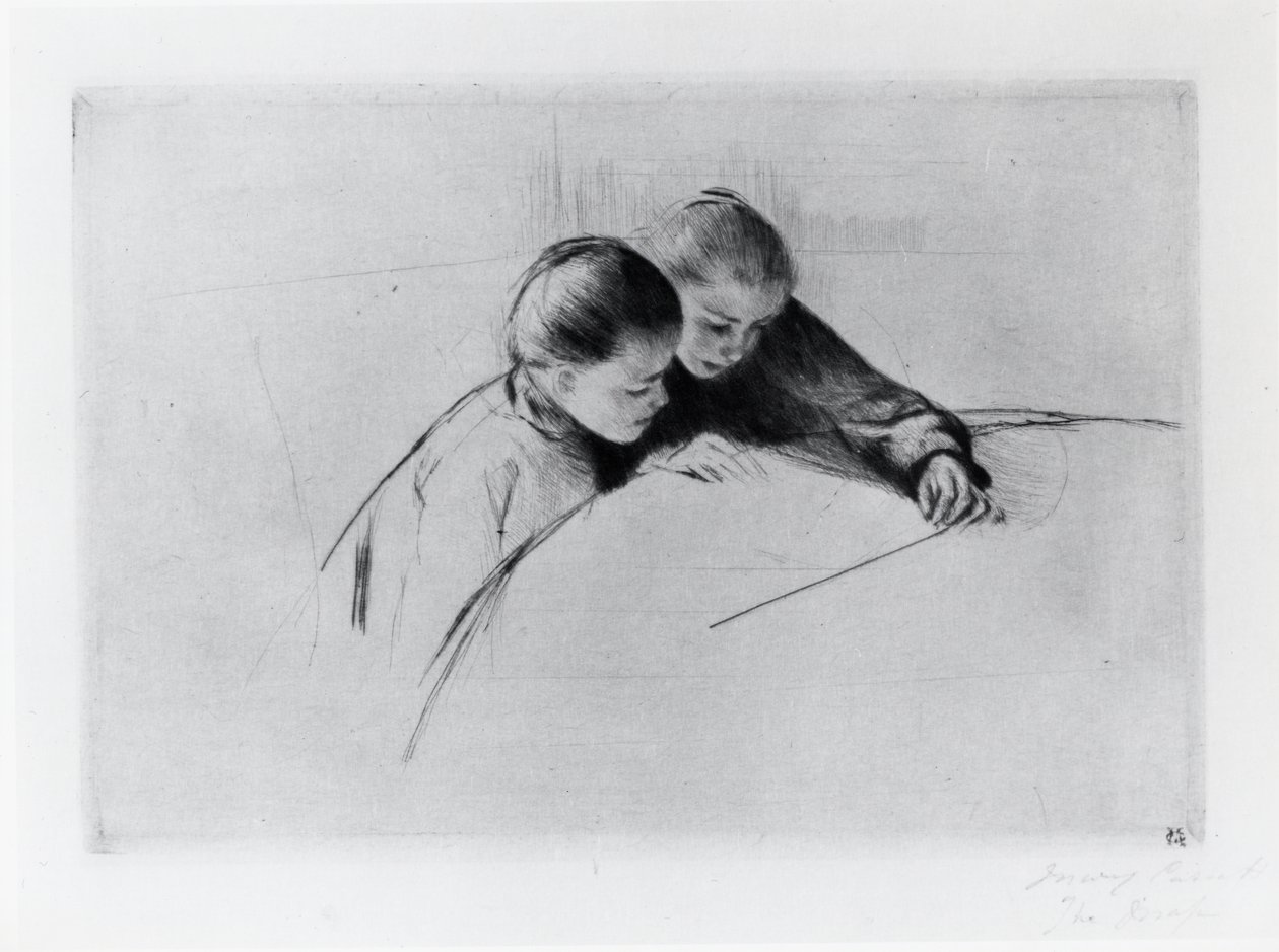 De Kaart, of De Les door Mary Stevenson Cassatt
