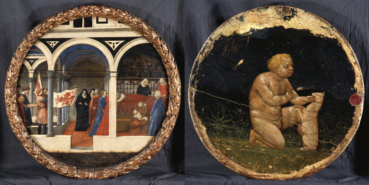 Geboorteschaal door Masaccio