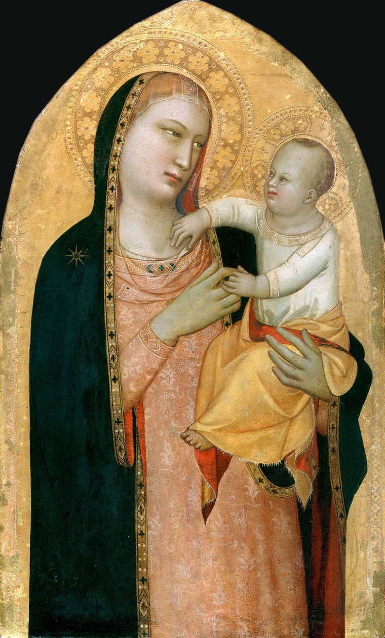 Madonna met kind door Maso di Banco