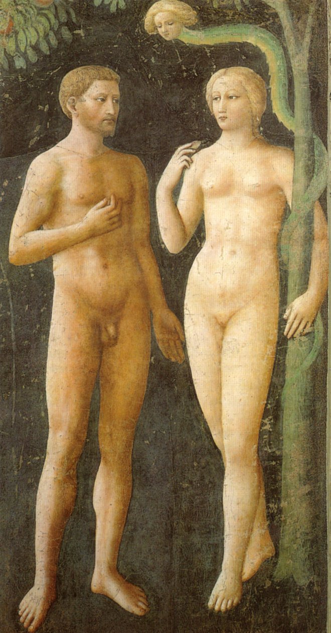 Adam en Eva door Masolino da Panicale