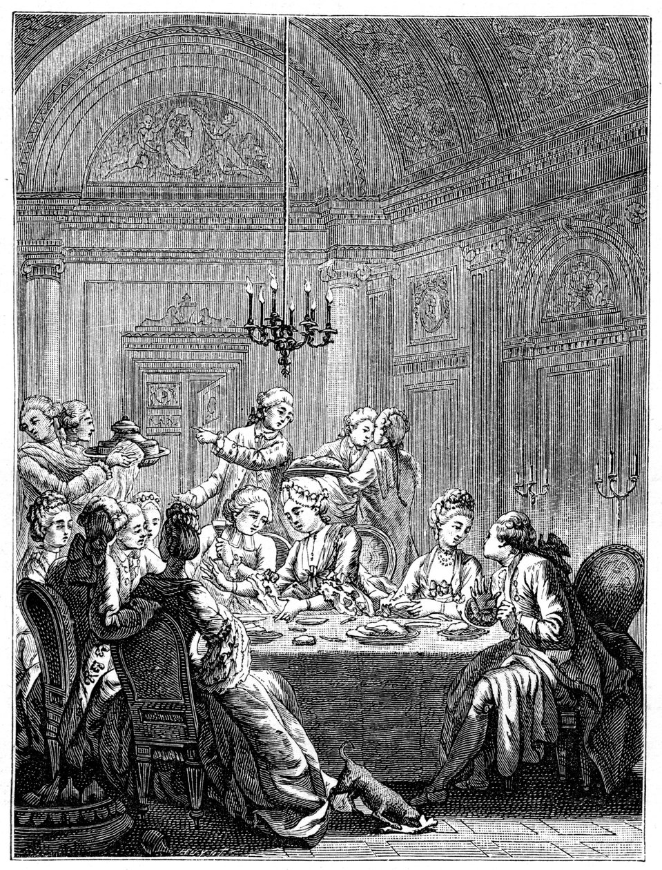 Het Avondmaal, 1885 door Masquelier