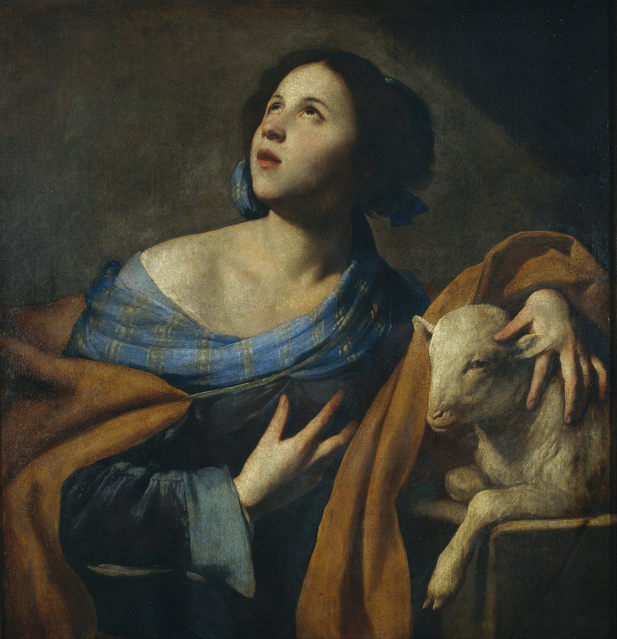 Sint Agnes door Massimo Stanzione