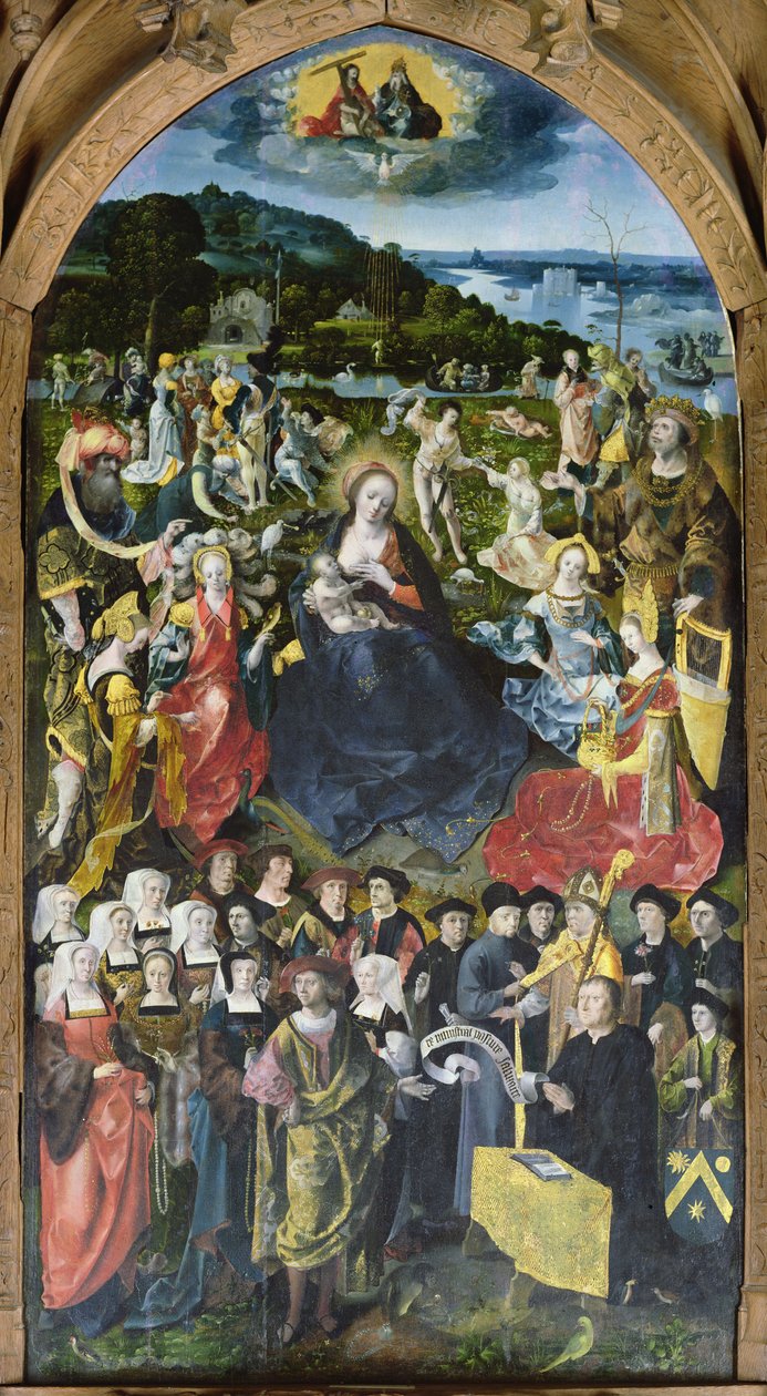 Pre Ministrant Pasture Salutaire (Weide die reddend voedsel verstrekt) 1519 door Master of Amiens